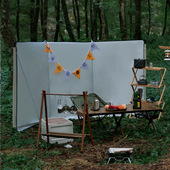 户外露营大型挡风板拼接围挡自驾游挡风幕布野营防风遮Z挡布屏风