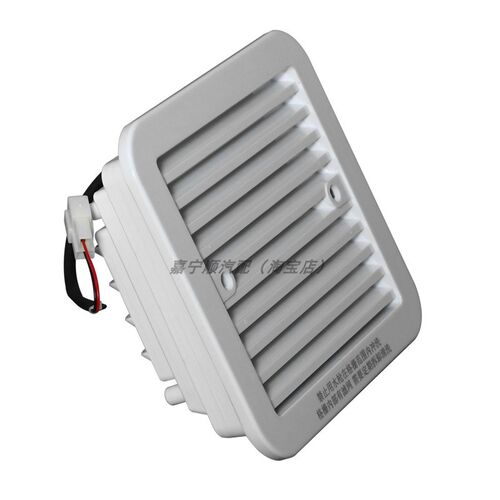 房车改装配件汽车白色侧出风口 A 房车单向防尘防雨排气扇12V