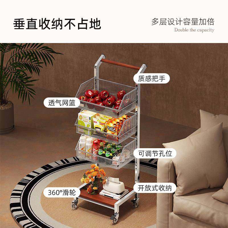 实木可移置动边几几零食柜小推车客厅茶沙发边厨房多层蔬菜物架子,住宅家具,移动边几/推车,淘宝优惠券,粉丝福利购,淘宝优惠卷