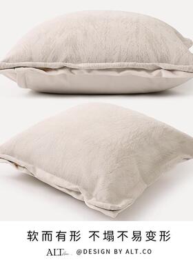 厅高端沙抱枕套室客轻奢高级感方形紫色靠背垫不发含芯卧床ALT-24