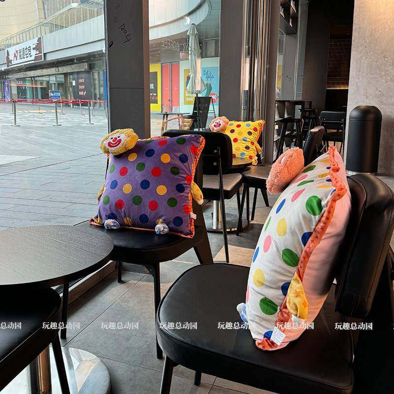 丑波点抱枕卡通玩可偶女生睡觉枕客厅沙发KDS靠背垫拆小洗方形靠,居家布艺,靠垫/抱枕,淘宝优惠券,粉丝福利购,淘宝优惠卷