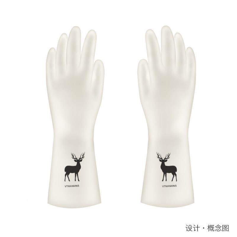 加厚【VC硅胶材质】家k务手套P洗衣防水用无品牌/塑胶清洁手部防