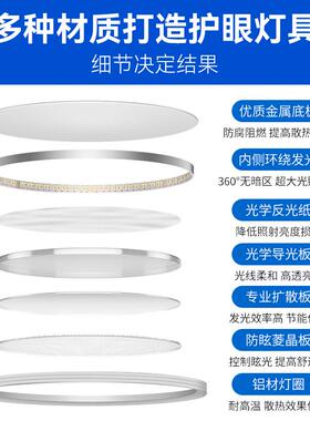 曼迪全显光谱吸灯眼学习灯顶高WNX指简雅约卧室灯