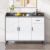 边柜柜现代简约SEB客厅靠墙餐一体态家用茶水实木生板厨房岩板储