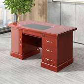 办桌电脑桌办公室中式 老MZI板单写字简公约家用人书桌实木桌椅组