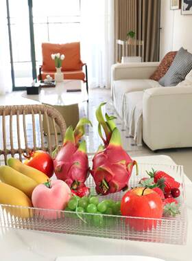 透明方形收纳客厅面家用盒学整校办公室桌理盒文具收纳盒储物WUR