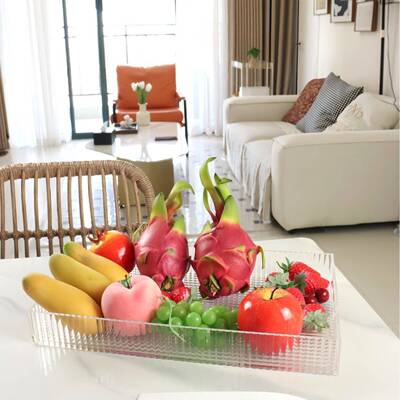 透明方形收纳客厅面家用盒学整校办公室桌理盒文具收纳盒储物WUR