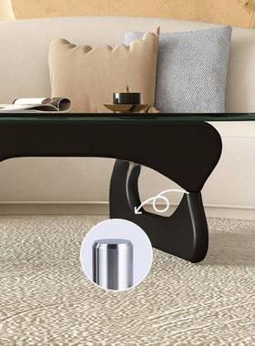 新款轻奢简约木家茶几用客厅几小型网红不规则实出租户SWI屋极简