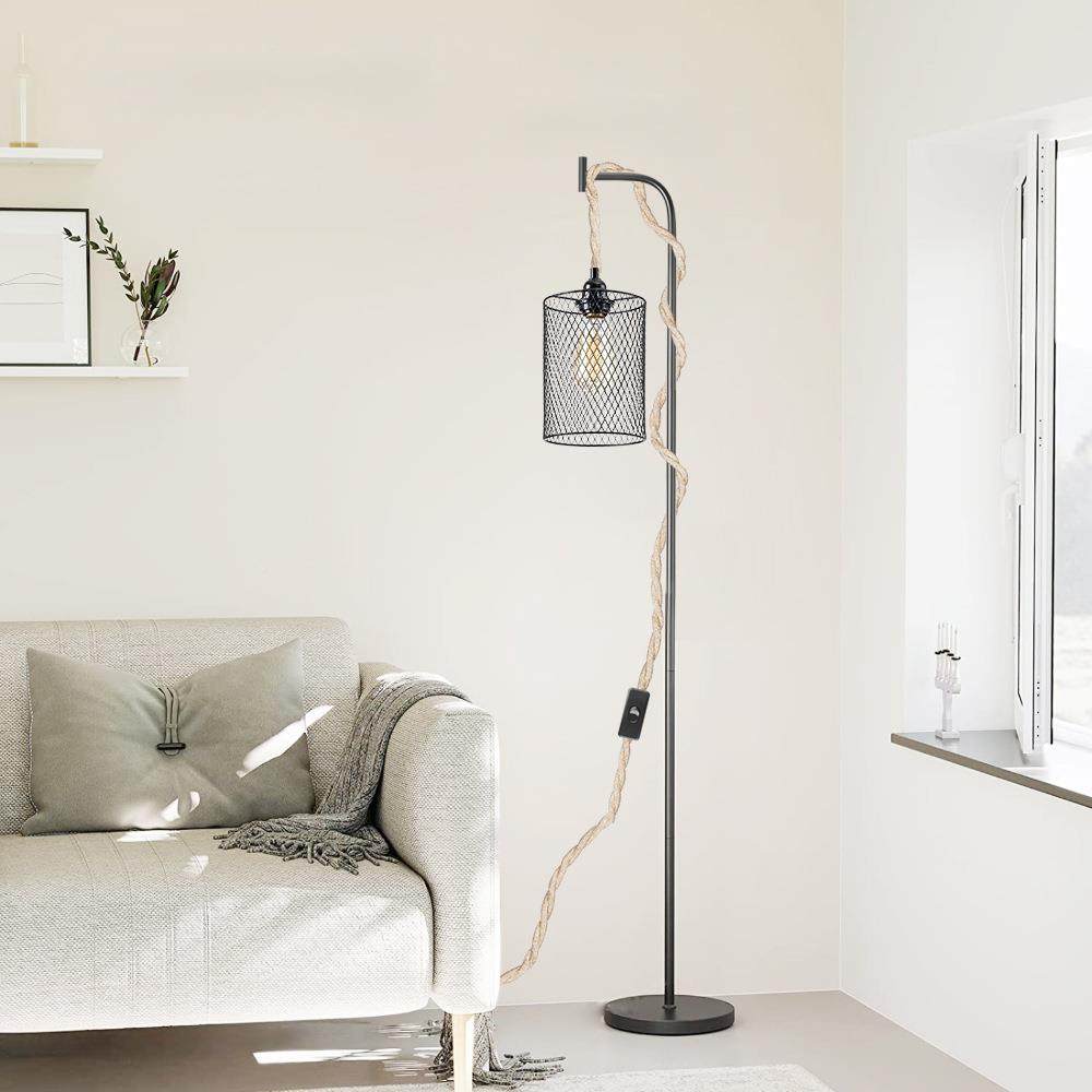 复应麻绳铁笼灯罩吊灯古长多度可调适性强87941可变吊灯,家装灯饰光源,智能吊灯,淘宝优惠券,粉丝福利购,淘宝优惠卷