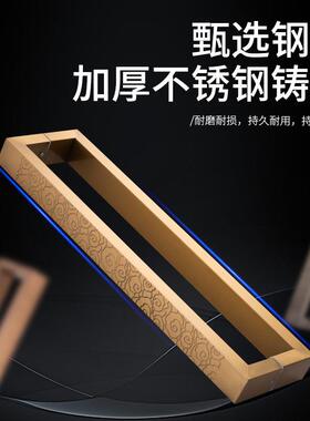 扶玻璃门酒拉手店面拉商IFY铺祥云腐蚀大门把手木门推门手防指纹