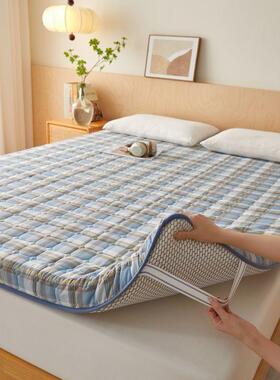 新款棉花可抗压棉床垫子小清新床护EON垫折透叠学生宿格舍软垫防