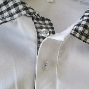 T恤儿童POLO衫 中小学生白色校服男童女童短袖 男孩中大童班服