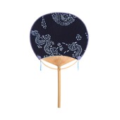 圆扇子生活老工艺纸扇 夏季 手工中国风团扇竹芭蕉扇 布面蒲扇 日式