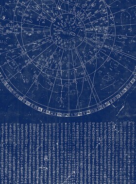 苏州石刻天文图 宋黄裳 优质绢布精准影印 好于宣纸微喷画心
