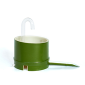 圆形鱼缸过滤器小型循环水泵上置竹筒生态滤盒三合一流水上过滤盒