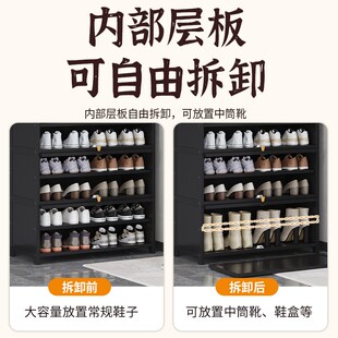 门外走廊楠竹鞋柜家用门口多层大容量多层超大入门鞋架防尘置物架