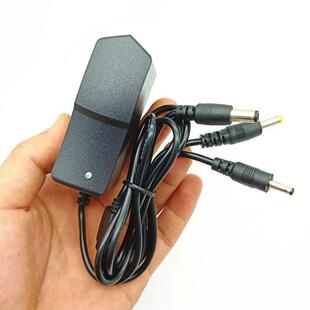 5v1a智能充电器5v1000ma锂电池充电5v锂电池带转灯功能DC 一体3头