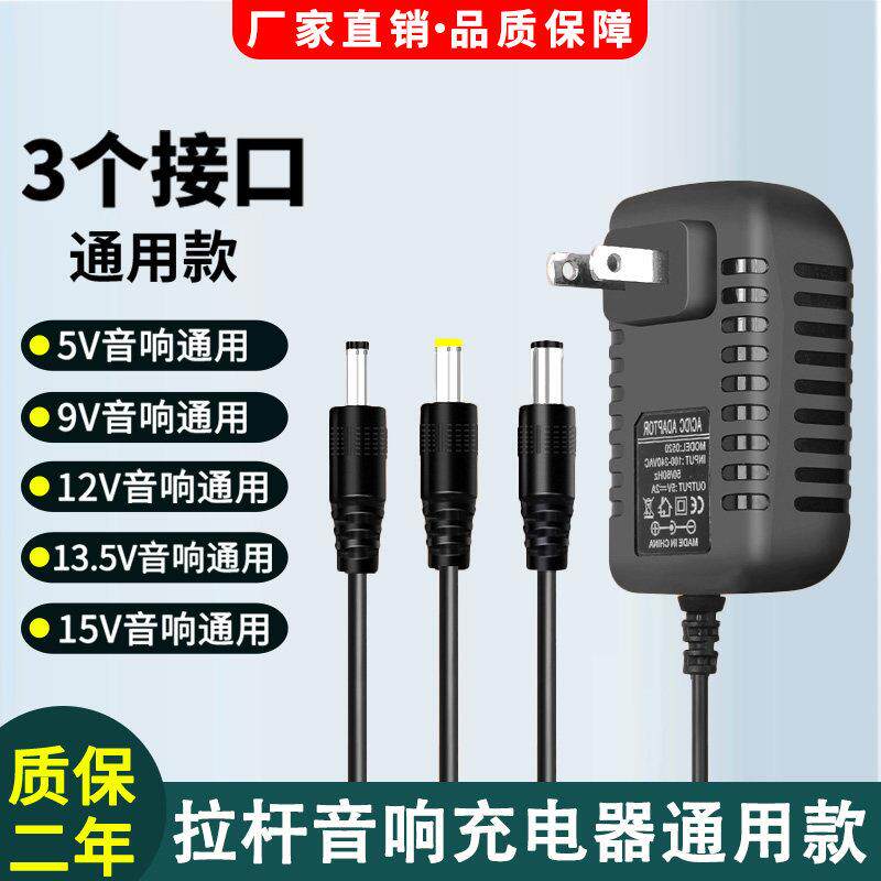 5V9V12V15V1A1.5A2A3A移动拉杆音箱广场舞有源音响充电器电源线DC 1040