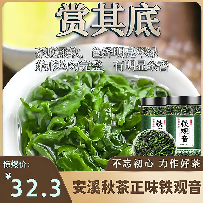 现货铁观音2025新茶桂花正宗铁观音花香浓香型春茶乌龙茶入口回甘