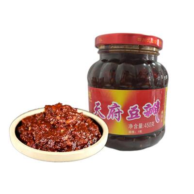 四川汉超红油天府豆瓣酱450g*瓶免剁色泽红润酱香浓郁炒菜特产正