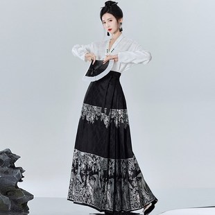 快速发货搭配马面裙的外套春秋季日D常通勤国风改良汉服短款女装