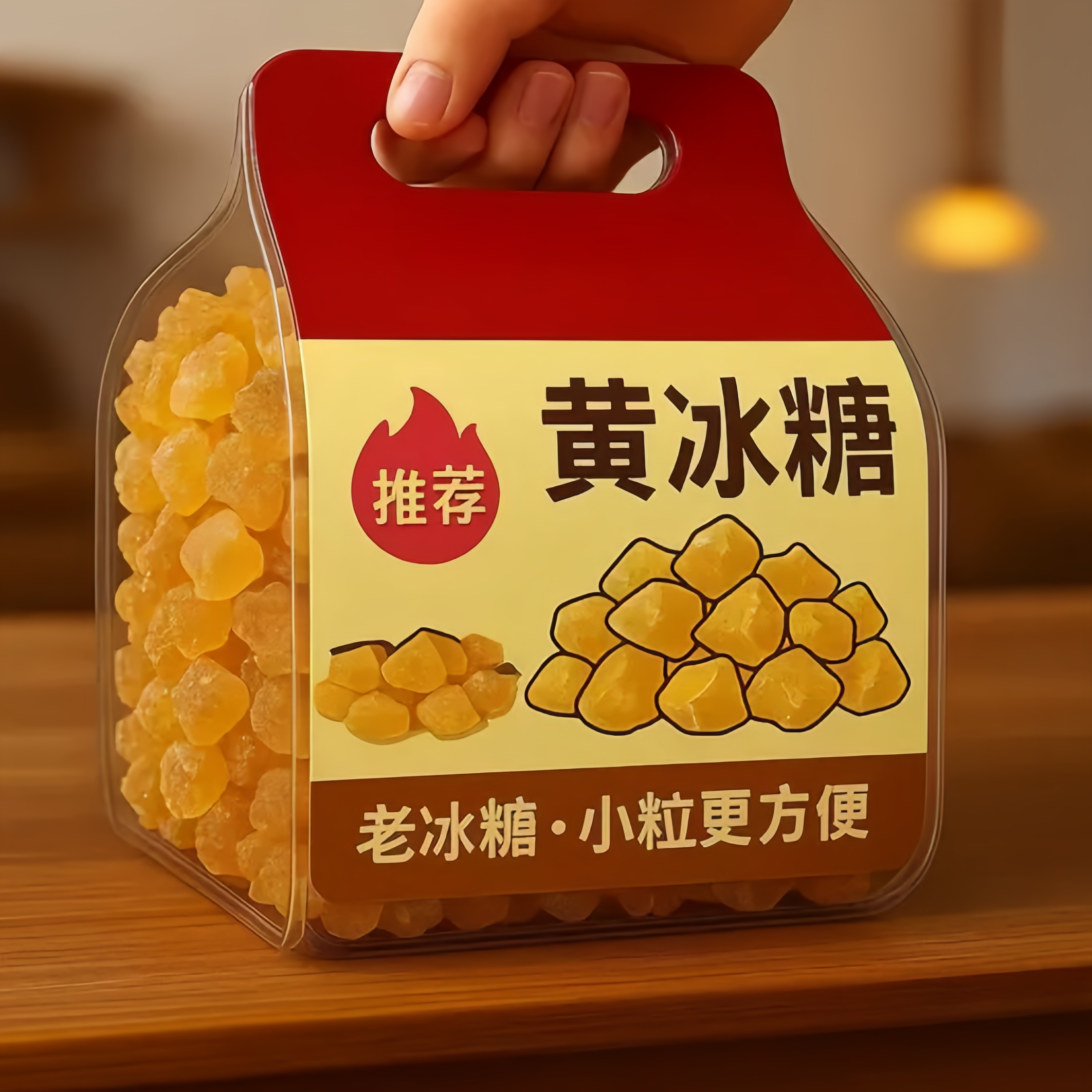 【甘蔗熬制不添加】特级黄冰糖