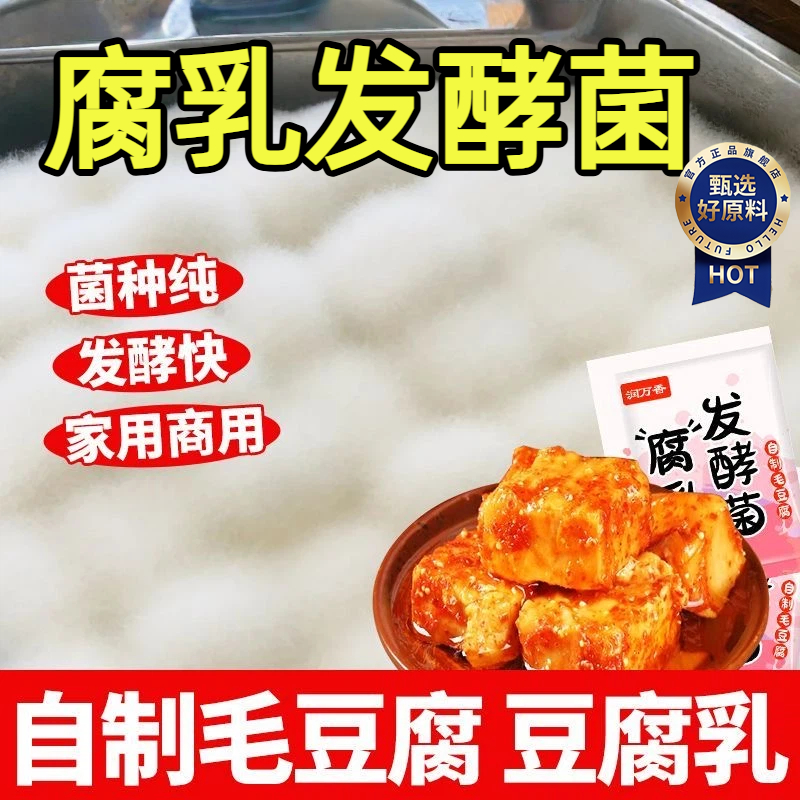 【央妈推荐】正宗曲子腐乳曲家用发酵菌粉霉菌臭豆腐长白毛霉豆腐