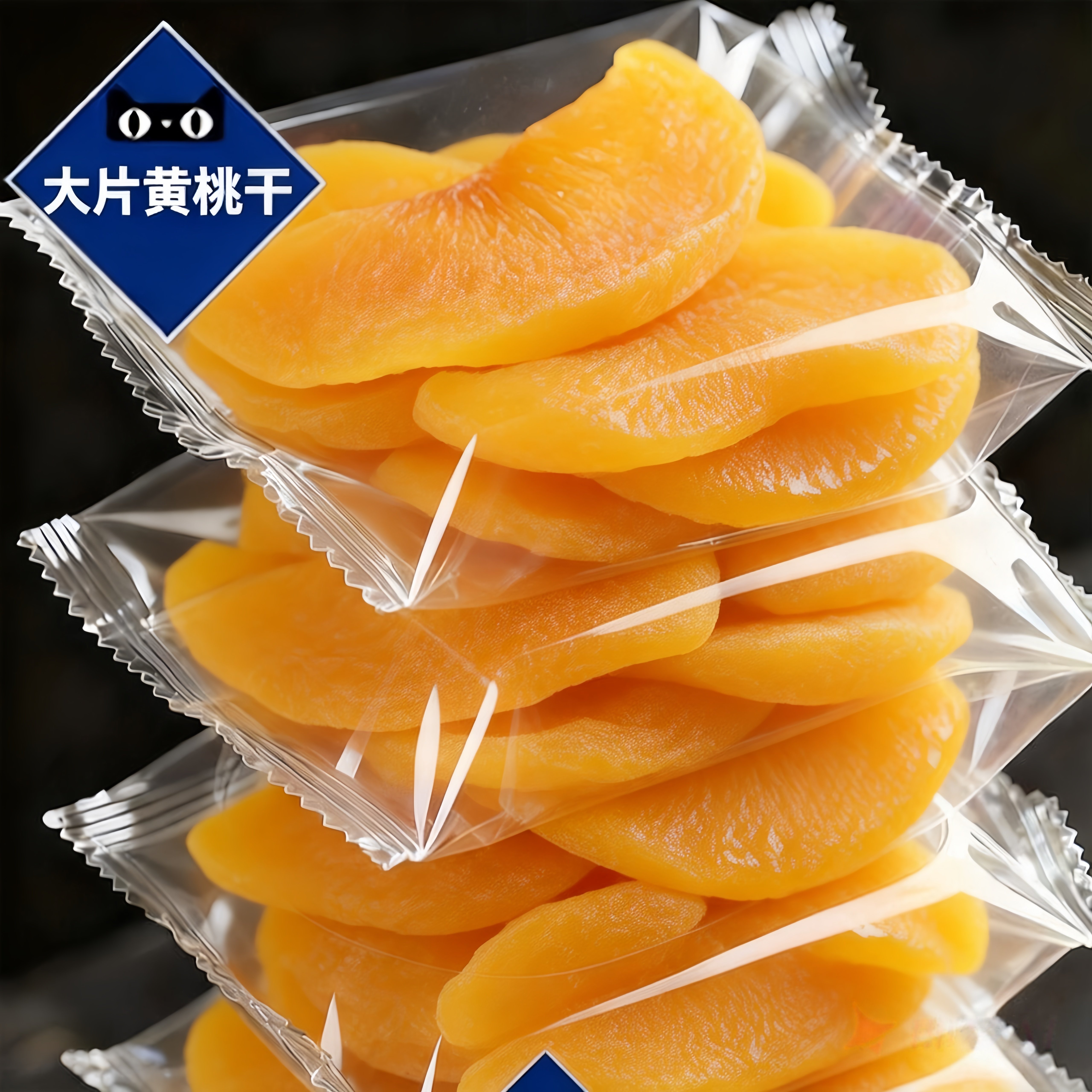 黄桃干果脯官方旗舰店无糖无添加天然黄桃干桃肉蜜饯水果干零食
