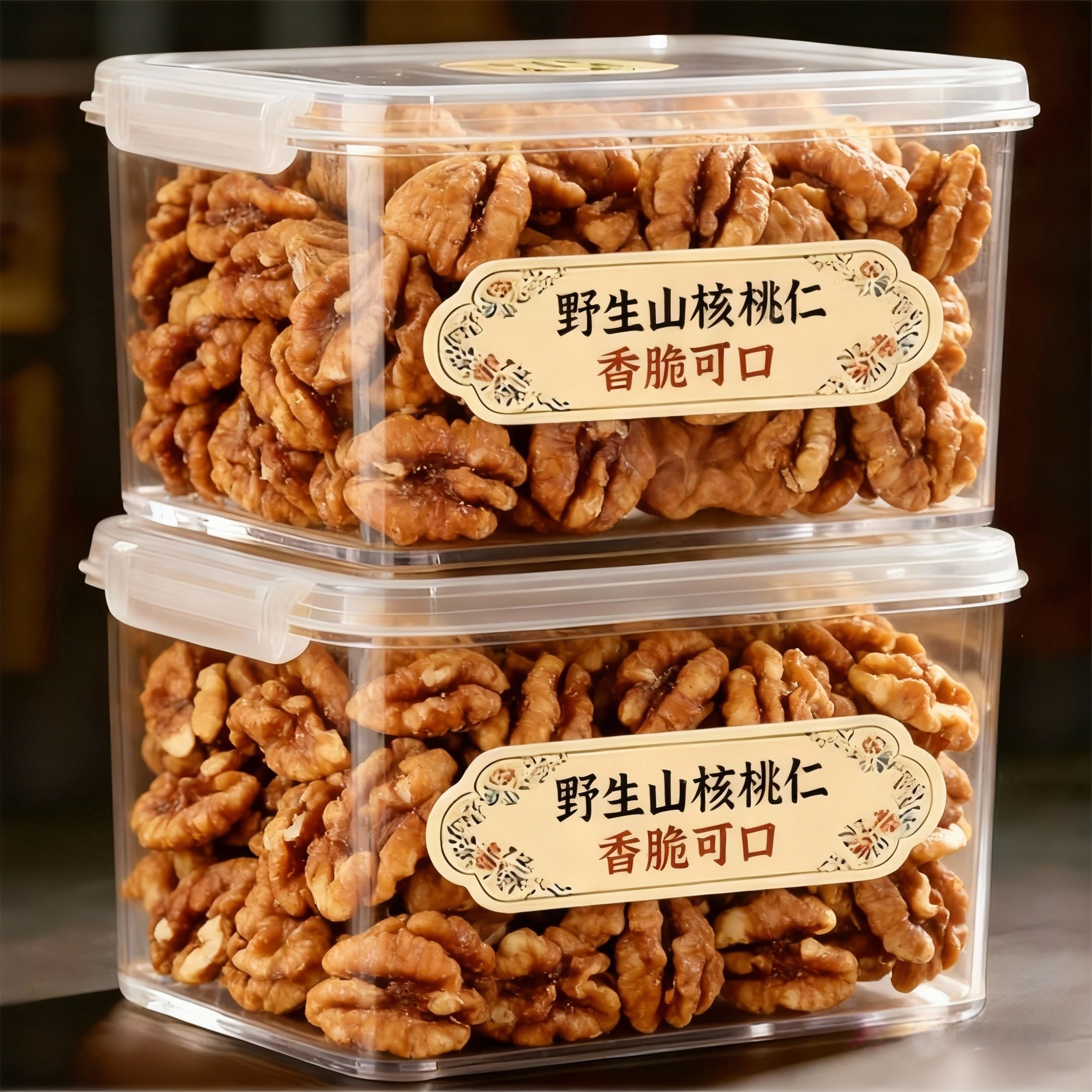 核桃仁2025新货正宗临安山核桃仁官方旗舰店原味无添加去皮核桃仁