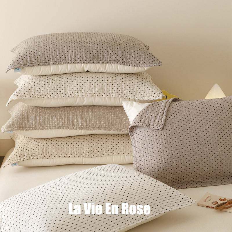 【官方旗舰店正品】纱布枕巾纯棉一对轻奢高级感等品全棉小清新四