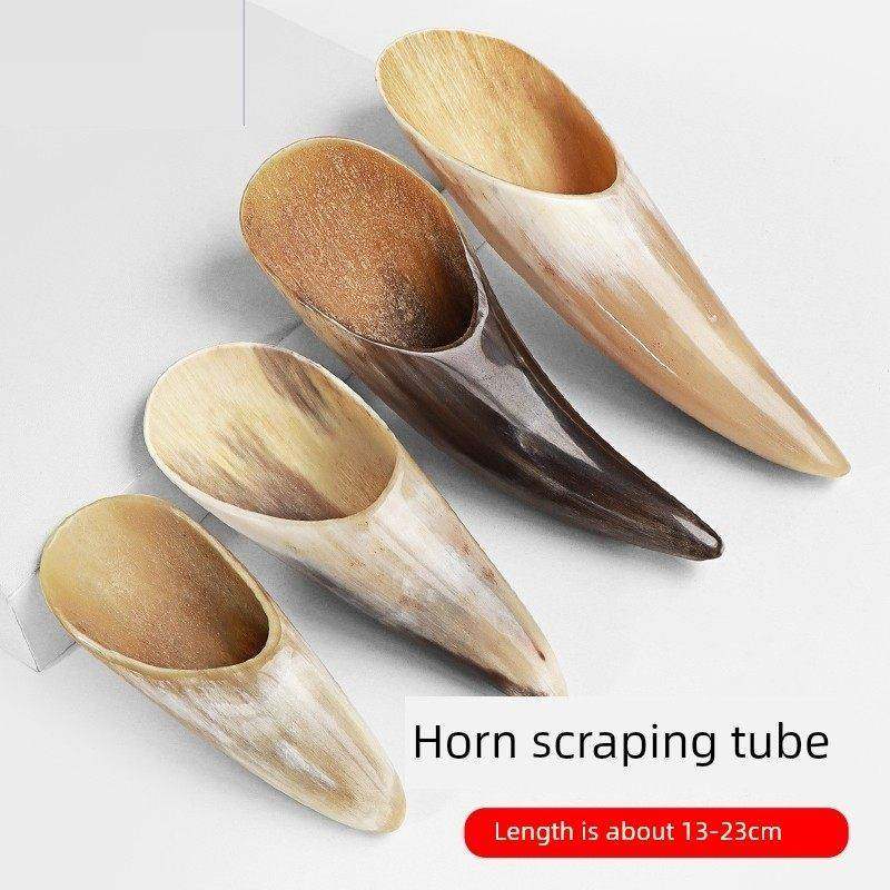 牛角刮痧板刮痧筒特大按摩筒全身用颈肩背部拨经棒点穴美容