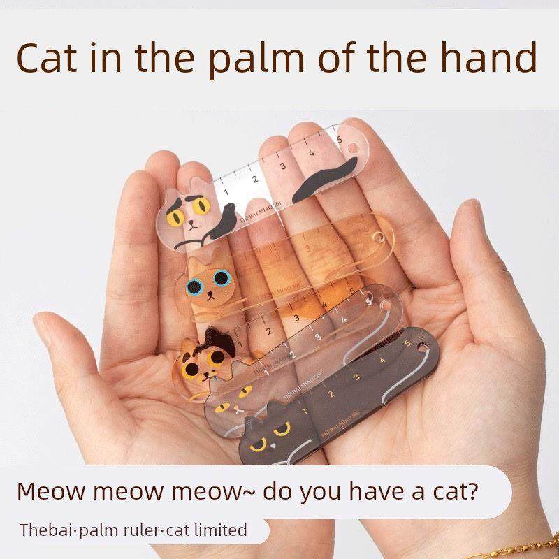 日式猫猫限定掌心尺迷你尺子手帐mini口袋尺可爱女生便携式小猫学生,文具电教/文化用品/商务用品,各类尺/三角板/量角器,淘宝优惠券,粉丝福利购,淘宝优惠卷
