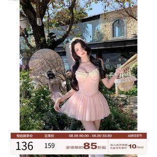 新款 項(xiàng)天鵝er 開春穿搭套裝 女2025春季 芭蕾風(fēng)吊帶上衣網(wǎng)紗半身裙
