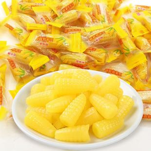 玉米糖玉米味硬糖批发休闲零食喜糖水果糖年货礼包批发