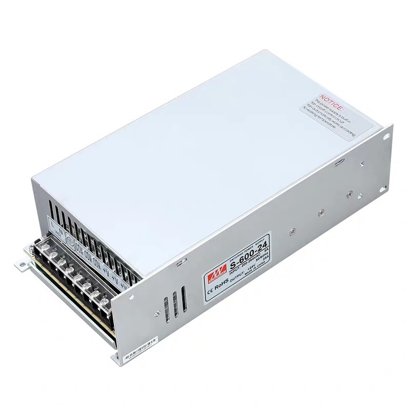 明纬开关电源S-500/600W 24V25A/21A 12V50A/40A 1P5V18V27V36V48