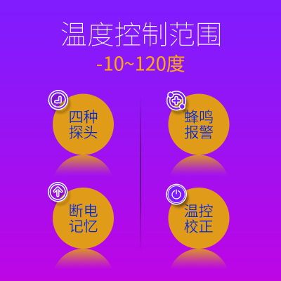 智能数显电子温控器家用小鸡孵蛋器全自动鱼苗R孵化温度控制器插