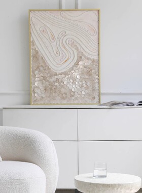 现代极简抽象艺术轻奢高级客厅玄关装饰画 画法式客饭厅设计师挂