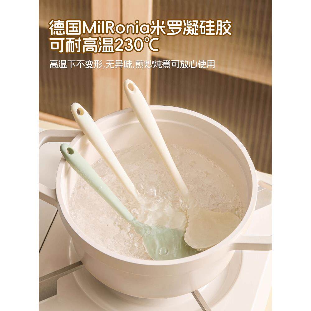小号锅铲硅胶铲汤勺迷你小铲子婴儿宝宝辅食工具食品级厨具小勺子