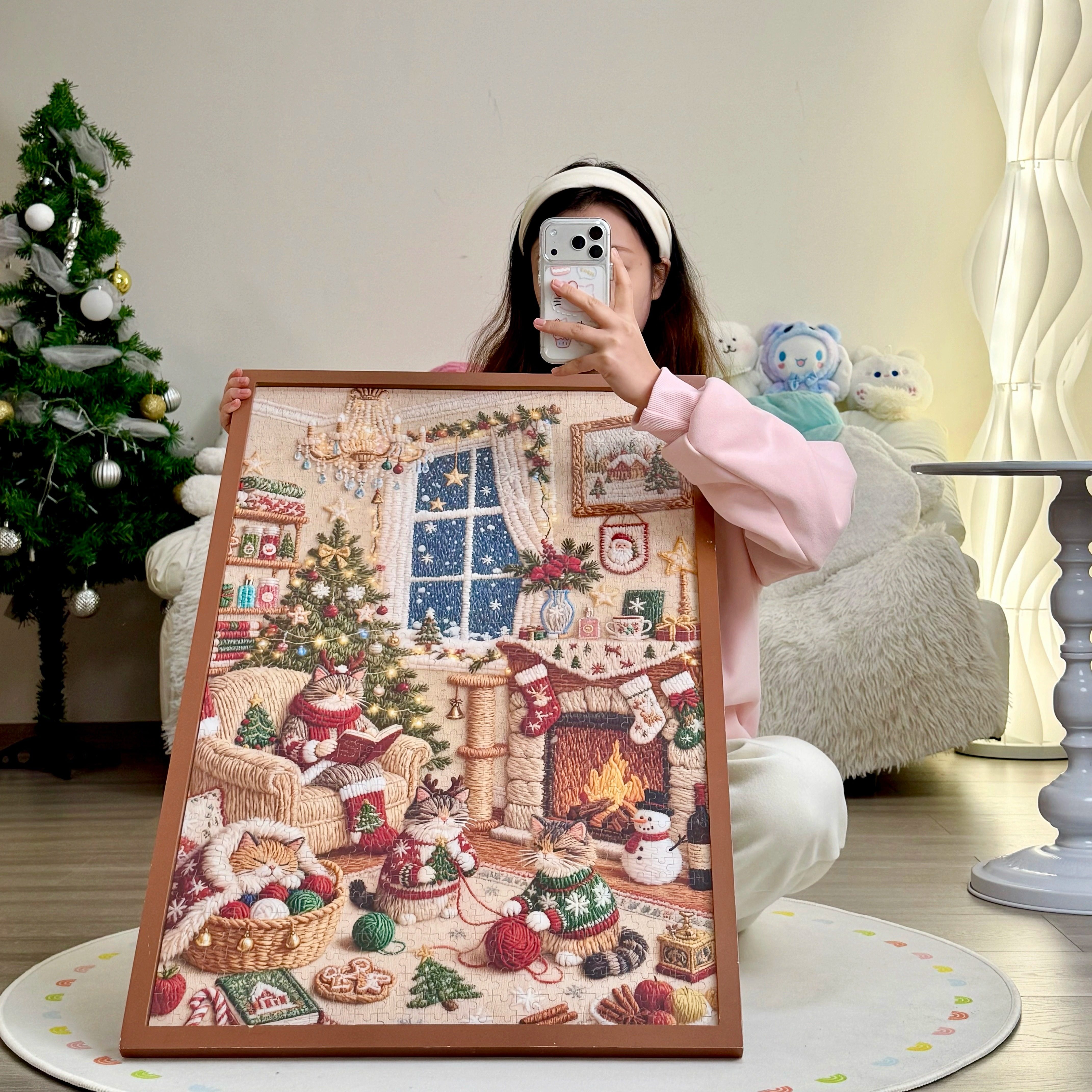 【刺绣款】Ezz图韵小铺正品《喵语时光》300/500/1000 原创拼图