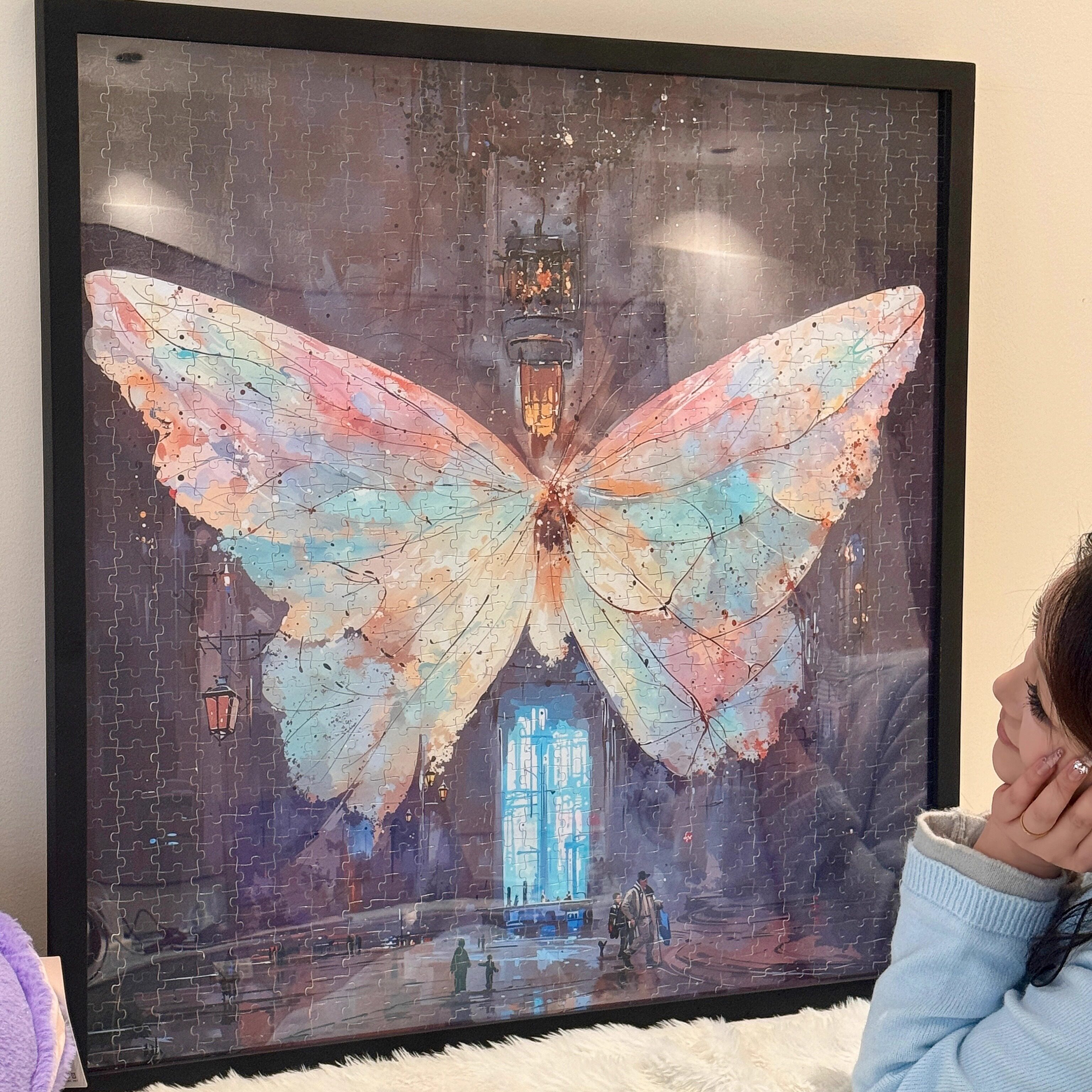 Ezz图韵小铺正品《蝴蝶之梦》300/500/1000 高清椴木拼图