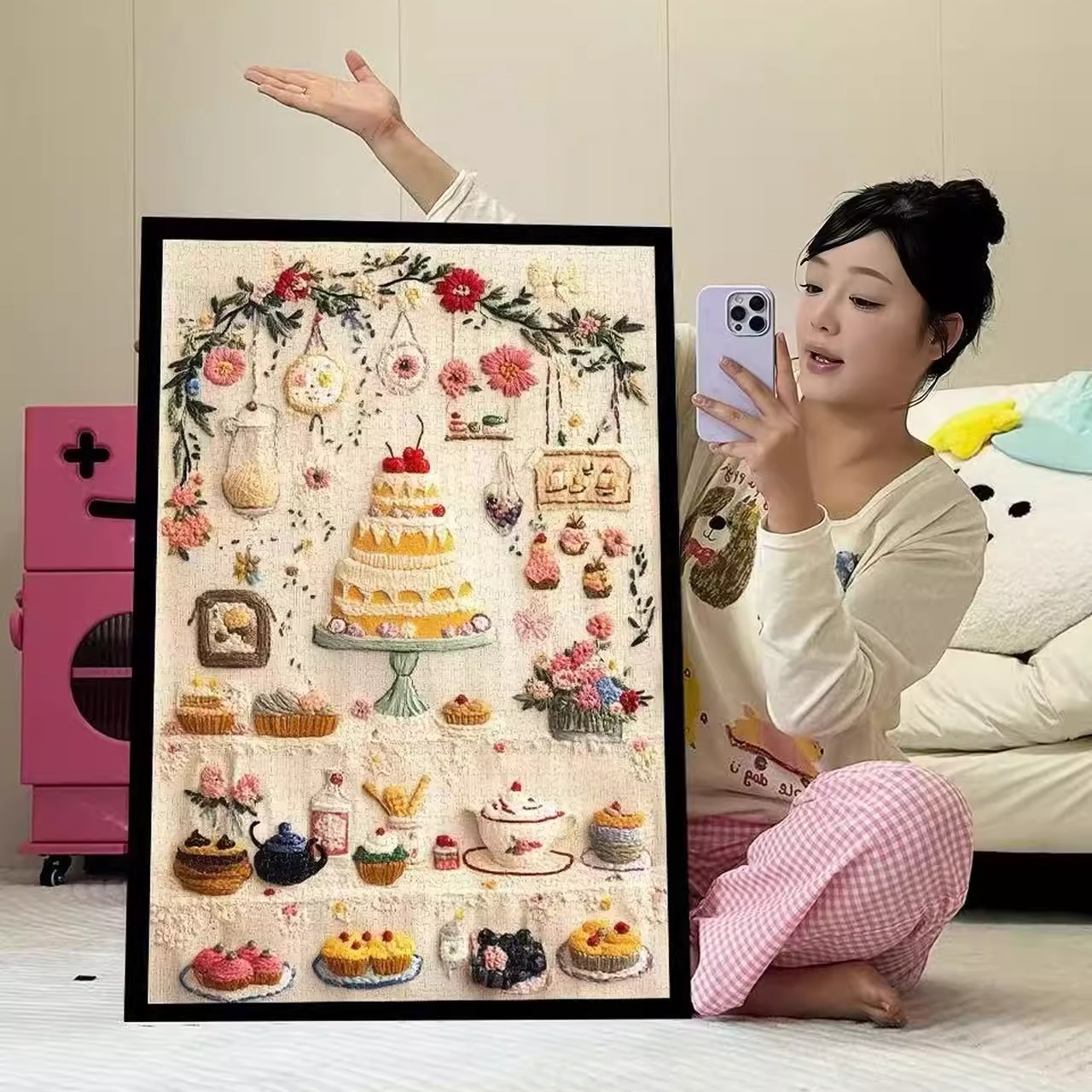 【刺绣款】Ezz图韵小铺正品《生日派对》300/500/1000椴木拼图