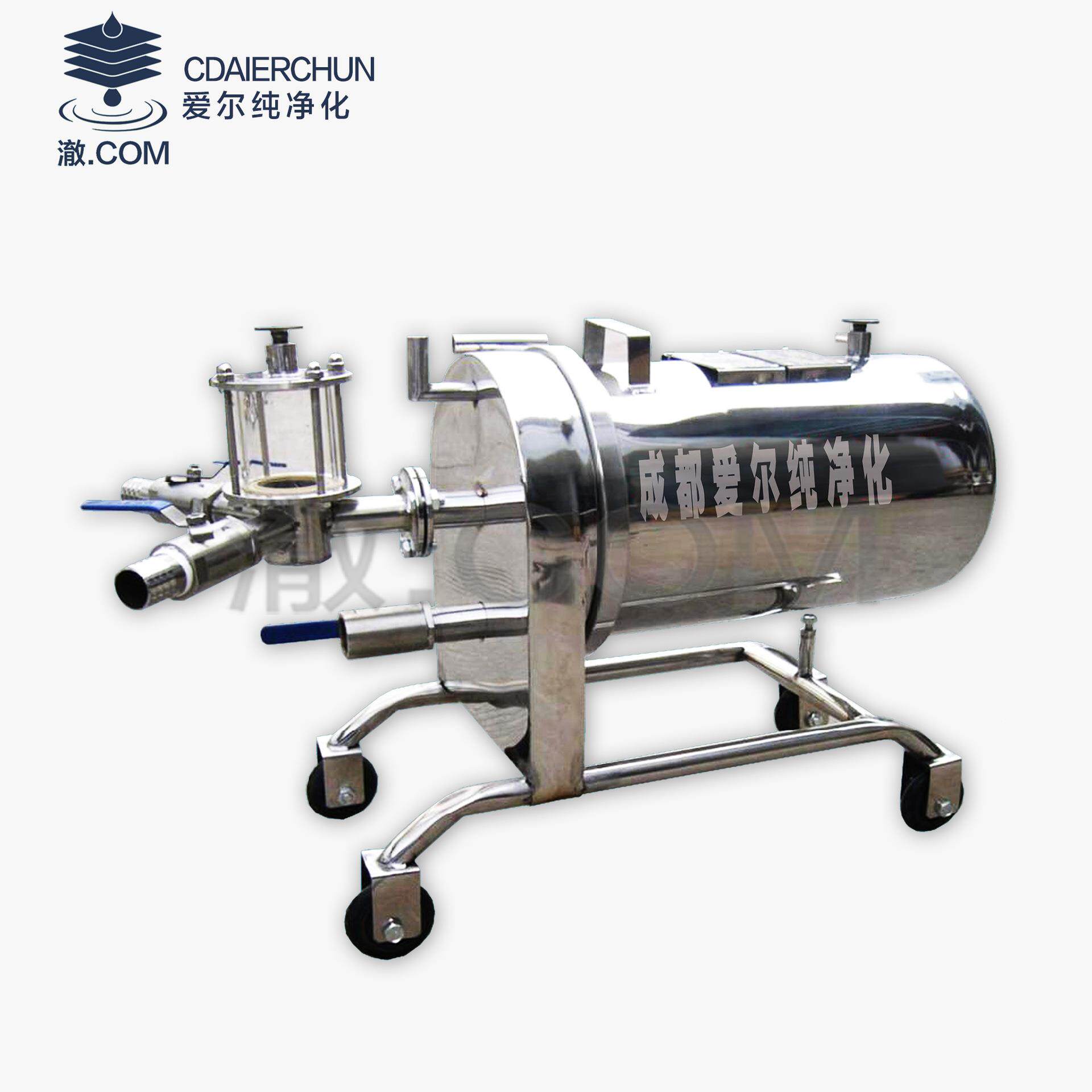 厂家供应卧式硅藻土过滤机白酒饮料医药等各种类液体澄清过滤机