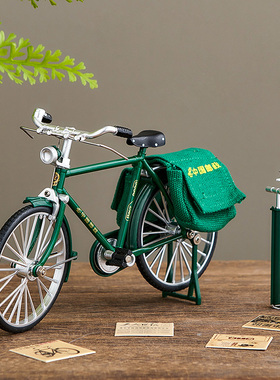 二八大杠自行车模型摆件家居饰品A玄关客厅电视柜酒柜摆设复古怀