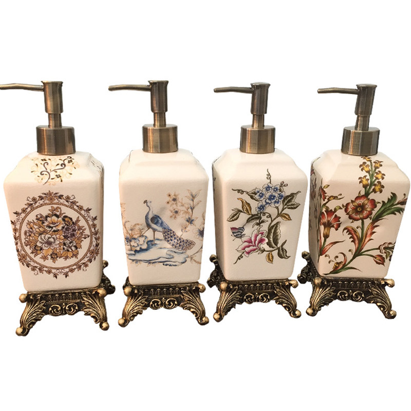 欧式陶瓷按压洗i手液瓶创意沐浴露瓶酒店美容院家用乳液分装瓶大,家庭/个人清洁工具,乳液器,淘宝优惠券,粉丝福利购,淘宝优惠卷