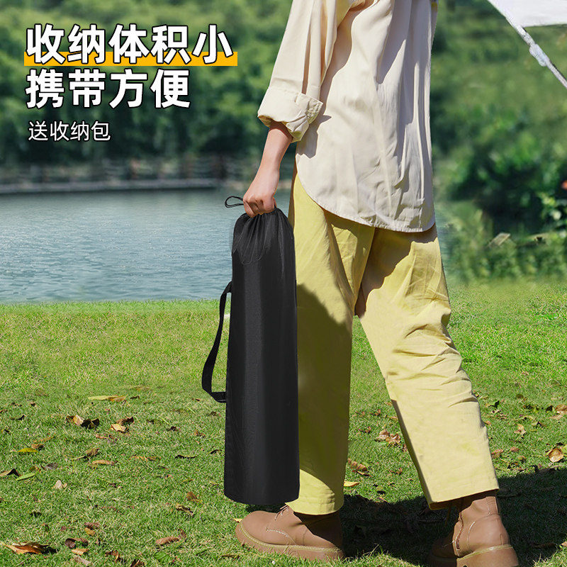户外露营折叠蛋卷桌 黑色轻量可携Y式桌椅组合