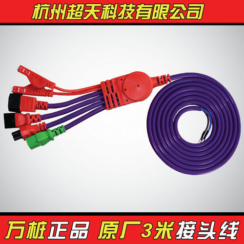 电动车快速充电站小区投币充电器桩双路输M出连接线3米加粗铜软线