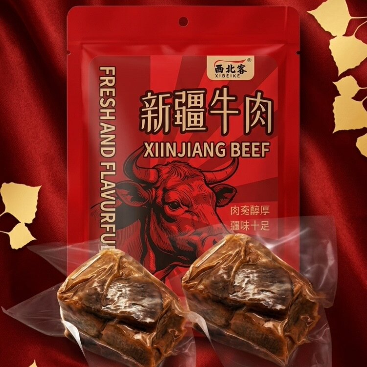 新疆酱卤牛肉卤牛肉熟食酱牛肉熟牛肉真空配料干净健身