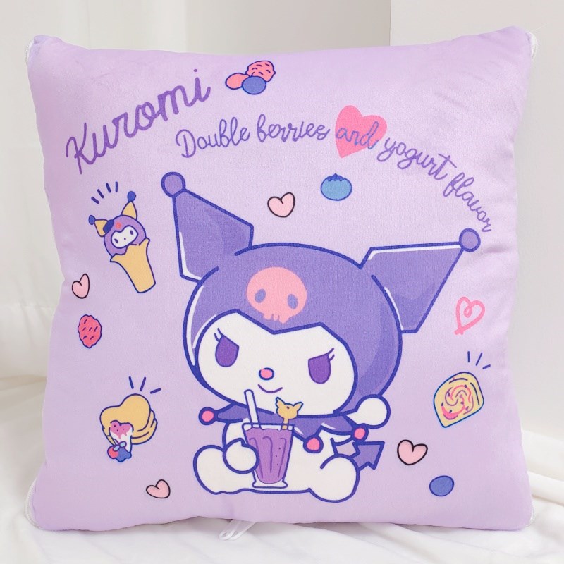 抱枕车用被子两用库n洛米汽车靠枕二合一办公室沙发午睡枕头夏凉