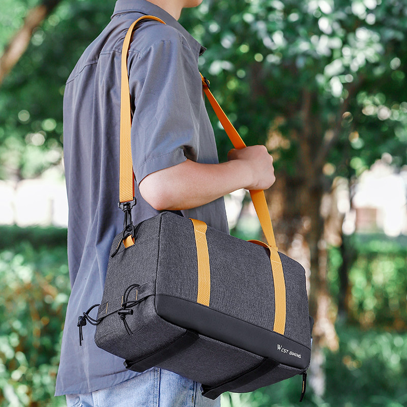 西骑者自行车驼包山地车防水后货架包长途O后驮包骑行收纳包装备