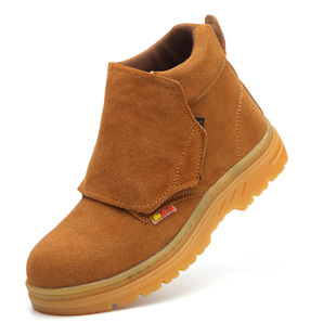 高帮加 钢包头防砸防刺安全防烫O轻便男女冬季 电焊工作劳保鞋 棉鞋